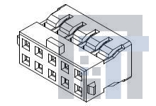 78045-1060 Проводные клеммы и зажимы MGrid WtB Crimp Hsg /SdLck PBT Blk 10Ckt