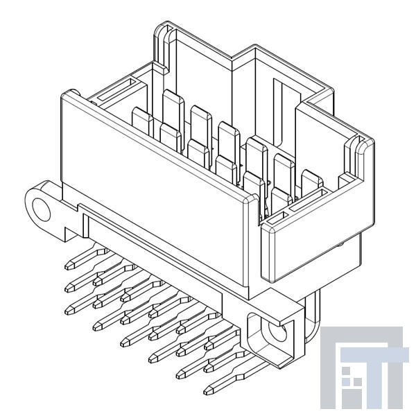 8-966140-3 Проводные клеммы и зажимы TAB HEADER 2.8 X 0.8MM 6-21 POS