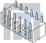 87264-0852 Проводные клеммы и зажимы 2MM RECEPT. 8 CKT Side Entry