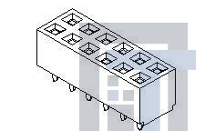 87380-1206 Проводные клеммы и зажимы 2mm Mgrid Rec Top/E THole .38AuLF 12Ckt