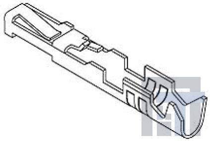 90119-0109-(CUT-STRIP) Проводные клеммы и зажимы C-GRID TERM 22-24G F Cut Strip of 100