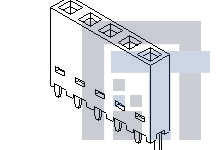 90147-1204 Проводные клеммы и зажимы 4P SNG ROW 2.54MM VERTICAL