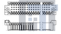 928249-1 Проводные клеммы и зажимы 4X32P MOD2 PIN HDR