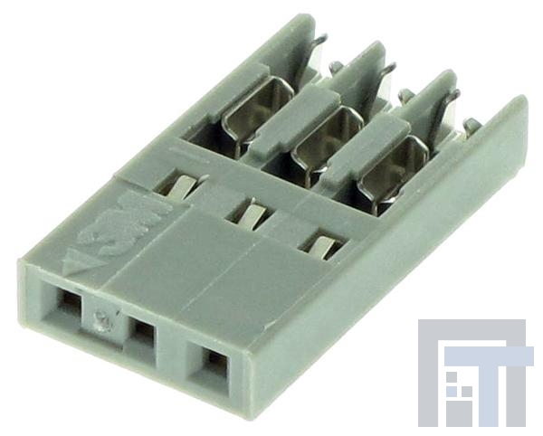 CHG-1003-001010-KCP Проводные клеммы и зажимы 3P 1 ROW IDC SOCKET 26 AND 28 AWG