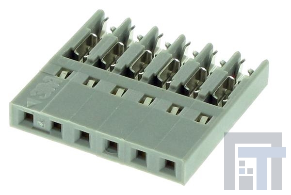 CHG-1006-001010-KEP Проводные клеммы и зажимы 6P 1 ROW IDC SOCKET 22 AND 24 AWG