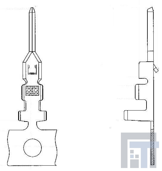 DF3-EP2428PC Проводные клеммы и зажимы MALE CONTACT TIN 24-28AWG LOOSE
