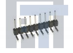 M20-9961145 Проводные клеммы и зажимы 11 SIL HORIZONTAL PIN HEADER GOLD HT