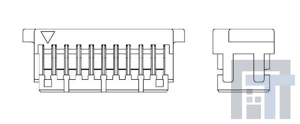 M40-1201000 Проводные клеммы и зажимы 10+10 PIN DIL CRIMP HOUSING