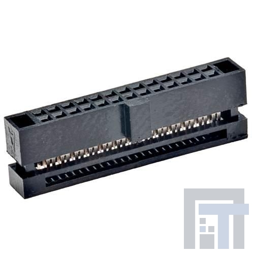 M50-3300642 Проводные клеммы и зажимы Female IDC Connector Double Row, 6 Pos