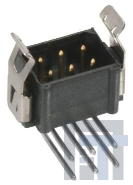 M80-8510645 Проводные клеммы и зажимы 3+3 DIL MALE HORIZ CONN LATCH