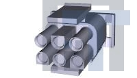 1-1644055-2 Разъемы "штырь/гнездо" UMNL 6 WAY PLUG HOUSING