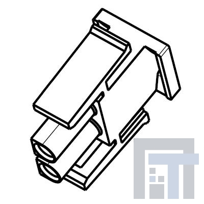 1-1703061-2 Разъемы "штырь/гнездо" PLUG, 2 CIRCUIT , UNIVERSAL MATE-N-LOK