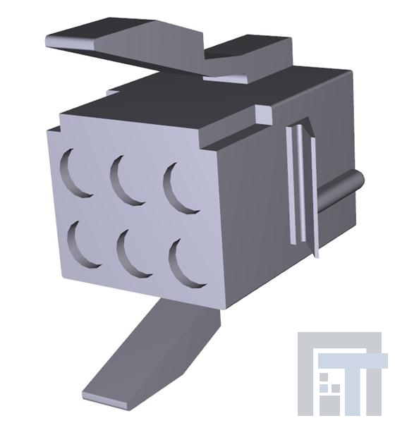 1-171196-0 Разъемы "штырь/гнездо" 6P PLUG HSG MATRIX