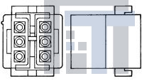 1-480340-0 Разъемы "штырь/гнездо" PIN FREE 6 CIRCUITS