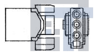 1-480361-0 Разъемы "штырь/гнездо" 03P AUTO CAP HSG NAT