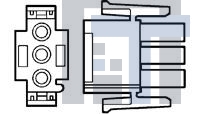 1-480698-0 Разъемы "штырь/гнездо" PLUG HOUSE 2 POS