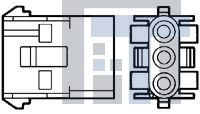 1-480699-8 Разъемы "штырь/гнездо" CAP HOUSE 2 POS GRAY UL94V-2