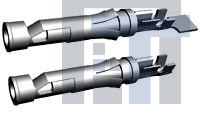 1-66100-9-(CUT-STRIP) Разъемы "штырь/гнездо" SKT 18-16 BR/SN SIG Cut Strip of 100