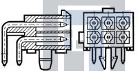 1-770968-0 Разъемы "штырь/гнездо" HEADER 4 POS R/A TIN DUAL ROW