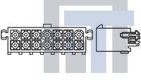 1-794067-0 Разъемы "штырь/гнездо" HEADER 14 POS TIN DUAL ROW