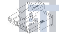 1445022-5 Разъемы "штырь/гнездо" RECPT SINGLE ROW 5P