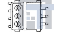 1586515-2 Разъемы "штырь/гнездо" 4P HDR ASSY PC UL94 LF