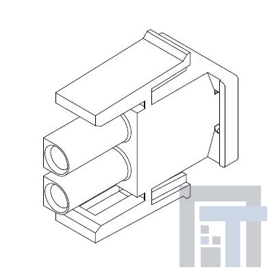 1586851-1 Разъемы "штырь/гнездо" 02P UMNL PLUG HSG GW