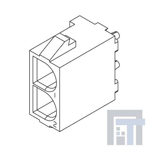 1586953-1 Разъемы "штырь/гнездо" 02P PIN HDR NATL, GW