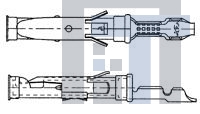 166971-4 Разъемы "штырь/гнездо" M.SRS.SOCK.ASSY.3+