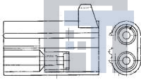 2-151679-0 Разъемы "штырь/гнездо" 2 WAY MATE-N-LOK PIN HSG.NAT.A
