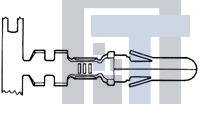 350201-2 Разъемы "штырь/гнездо" PIN 14-10 AWG TIN