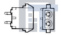 350428-1 Разъемы "штырь/гнездо" 2 POS STD TAIL PIN