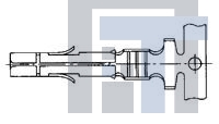 350923-3 Разъемы "штырь/гнездо" SOCKET 12-10AWG REEL Reel of 2500