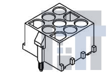36538-0010 Разъемы "штырь/гнездо" MLX HDR VERT POL PEG N/DRN HOLES MALE
