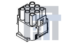 36648-0006 Разъемы "штырь/гнездо" 9CKT PLUG HOUSING BLACK