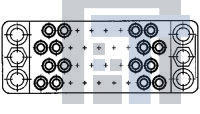 6-205505-2 Разъемы "штырь/гнездо" AUTOWIRE KIT,34 POS 25X25 LF