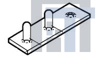 60843-1 Разъемы "штырь/гнездо" 2 CKT TAB