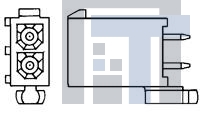 770872-1 Разъемы "штырь/гнездо" 2 POS MIN HDR