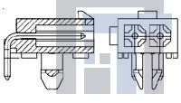 770966-2 Разъемы "штырь/гнездо" 2 POS R/A PC PLUG