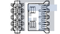 794036-3 Разъемы "штырь/гнездо" 4P PLUG CONN IDC 22AWG