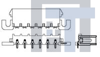 794368-1 Разъемы "штырь/гнездо" 06P UMNL PIN HDR ASY RA BL SN