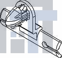 06288590 Автомобильные разъемы TAPE-ON CLIP ROSEBUD 3.68DIAM