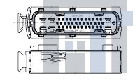 1-1355550-1 Автомобильные разъемы MQS/PQS BU-GEH 43P