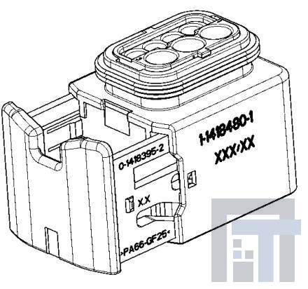 1-1418480-1 Автомобильные разъемы 7 POS MIXED REC HSG CODA