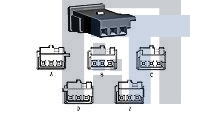 1-1718346-1 Автомобильные разъемы MQS SOCKET HSG 3 POS