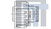 1-1719434-1 Автомобильные разъемы 4 POS DIA 2.5 SOCKET CONNECTOR HSG