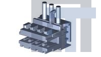 1-1740501-3 Автомобильные разъемы AMP DUOPLUG2.5 MK II HSG W PCB LOCK