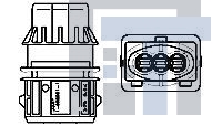 1-962581-1 Автомобильные разъемы FLACHST-GH2,8 EDS3P