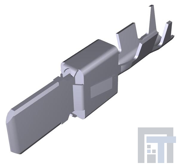 1-963735-1-(CUT-STRIP) Автомобильные разъемы FLACHSTECKER5 8X0 8 Cut Strip of 100