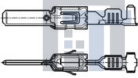 1-964292-3 Автомобильные разъемы FLACHSTECKER2 8X0 8